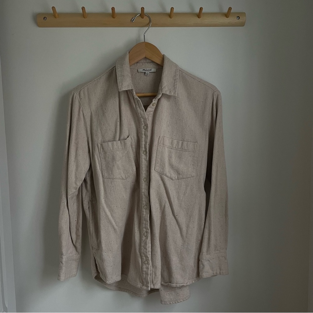 Madewell Speckled Cream Shirt